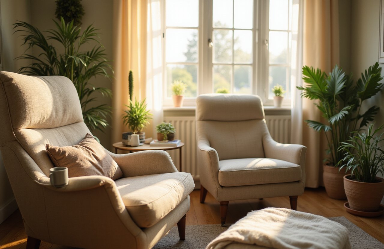 A roof for reflection in an inpatient facility