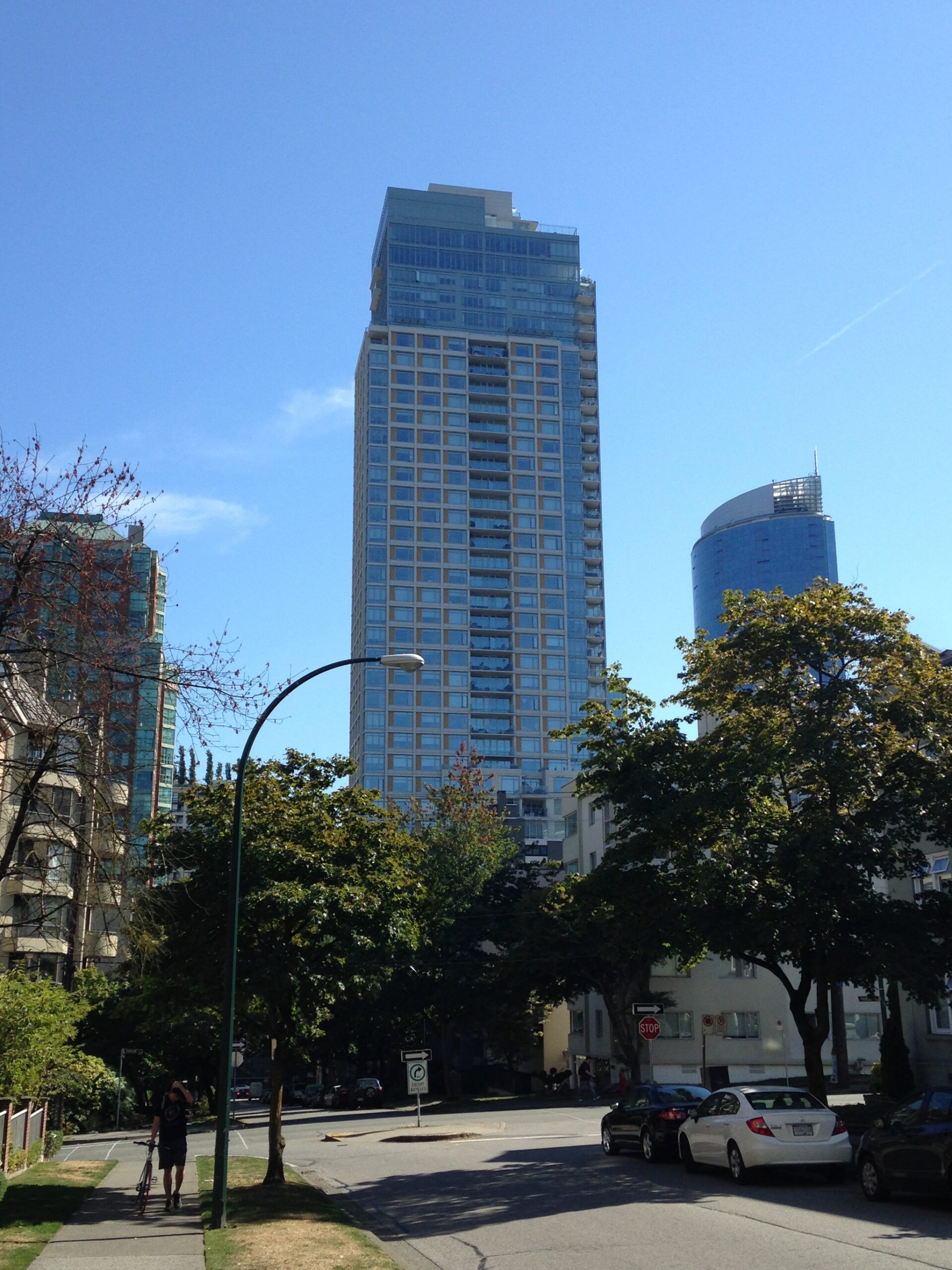 Patina high-rise condominium at 1028 Barclay Street Vancouver BC — window film for condo buildings Vancouver
