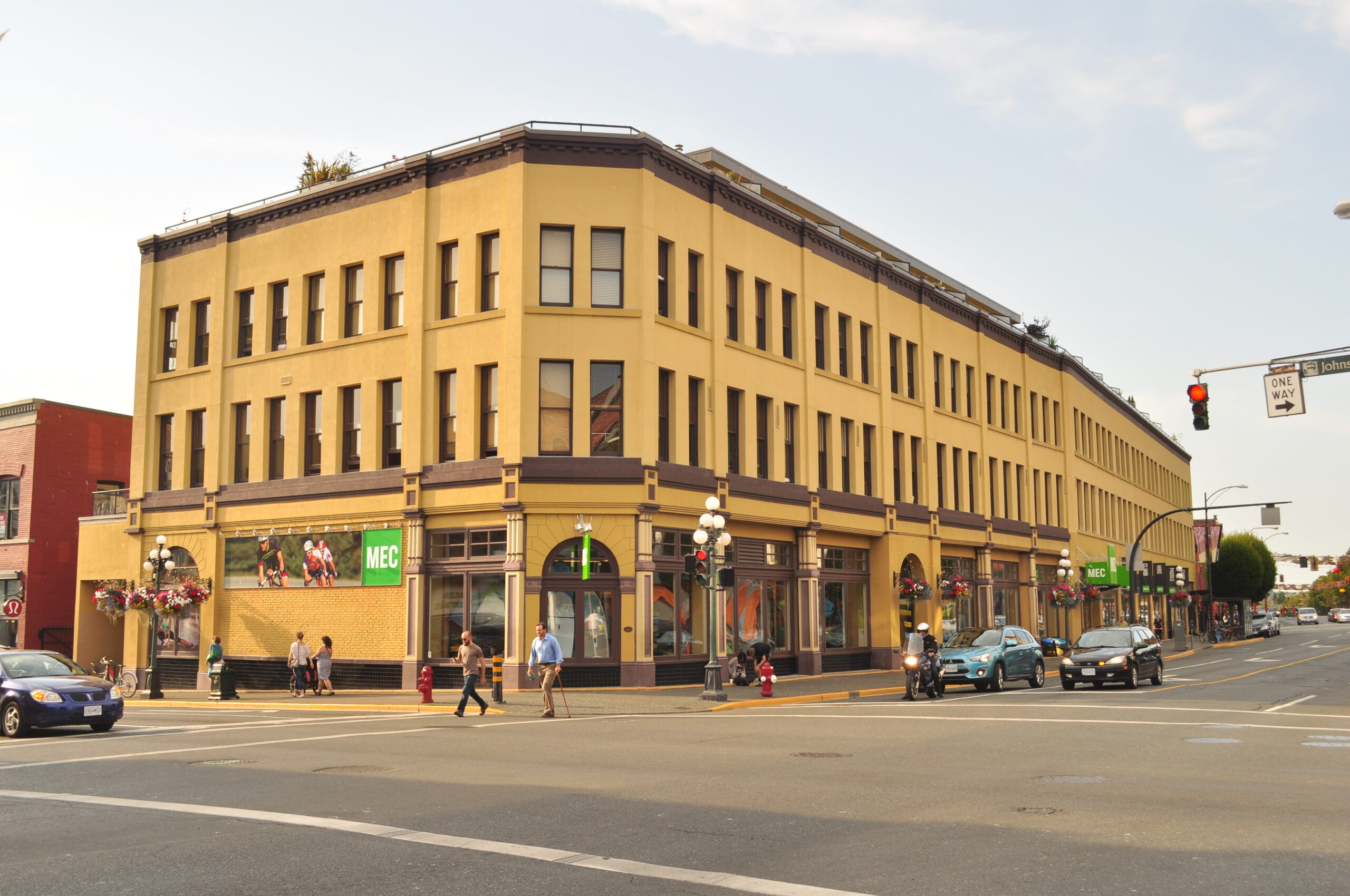 Government building facade in Victoria, BC — window film for security, privacy and energy compliance
