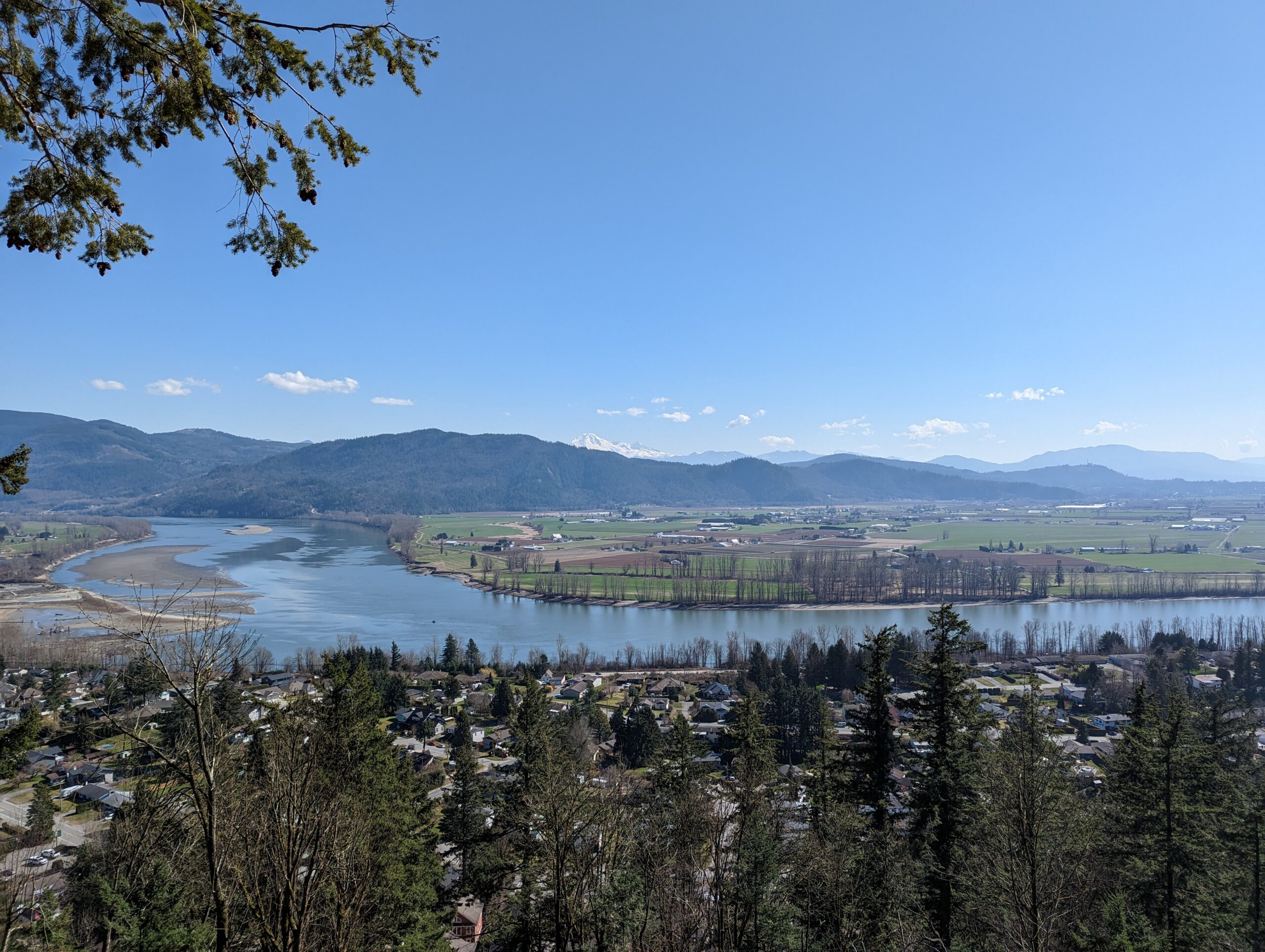 View of Fraser River from Westminster Abbey, Mission BC