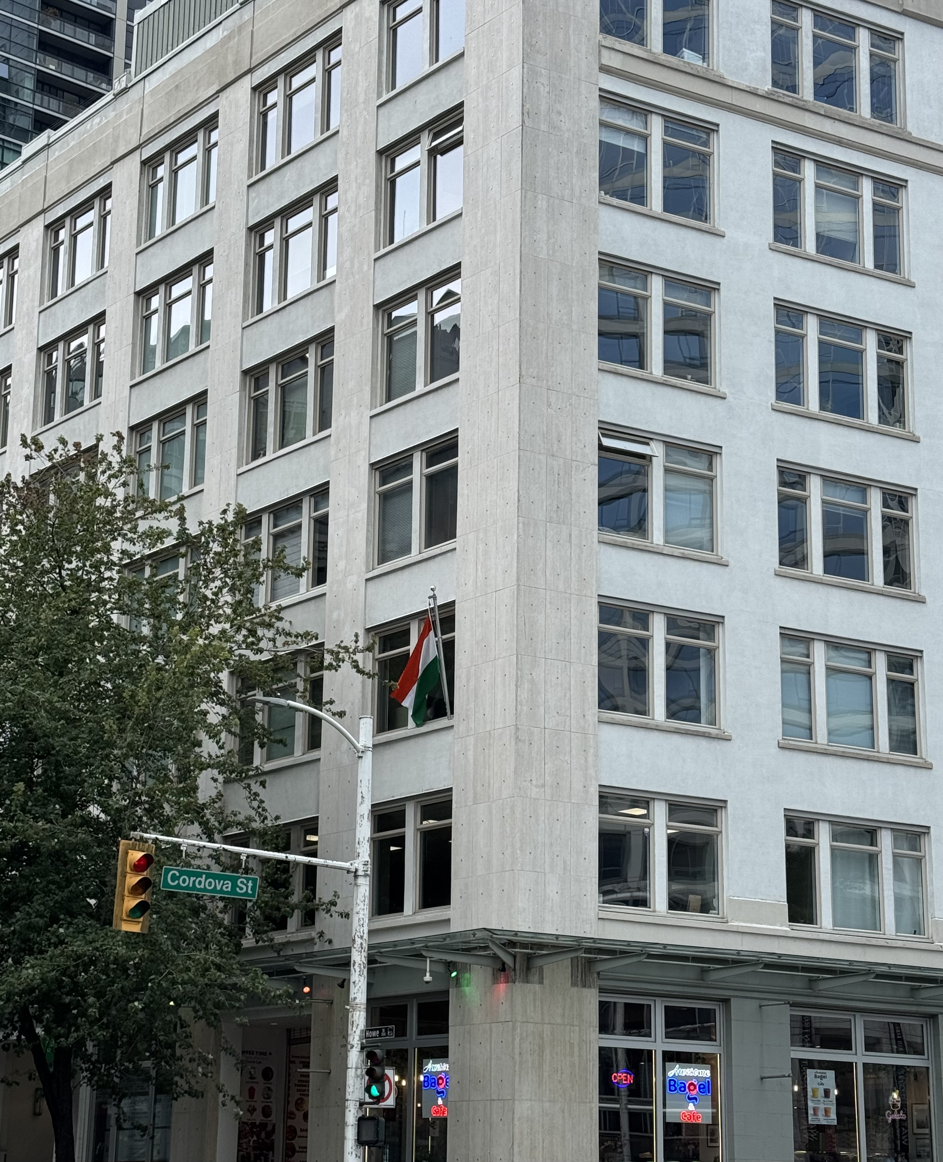 Vancouver building glass facade, architectural window film context