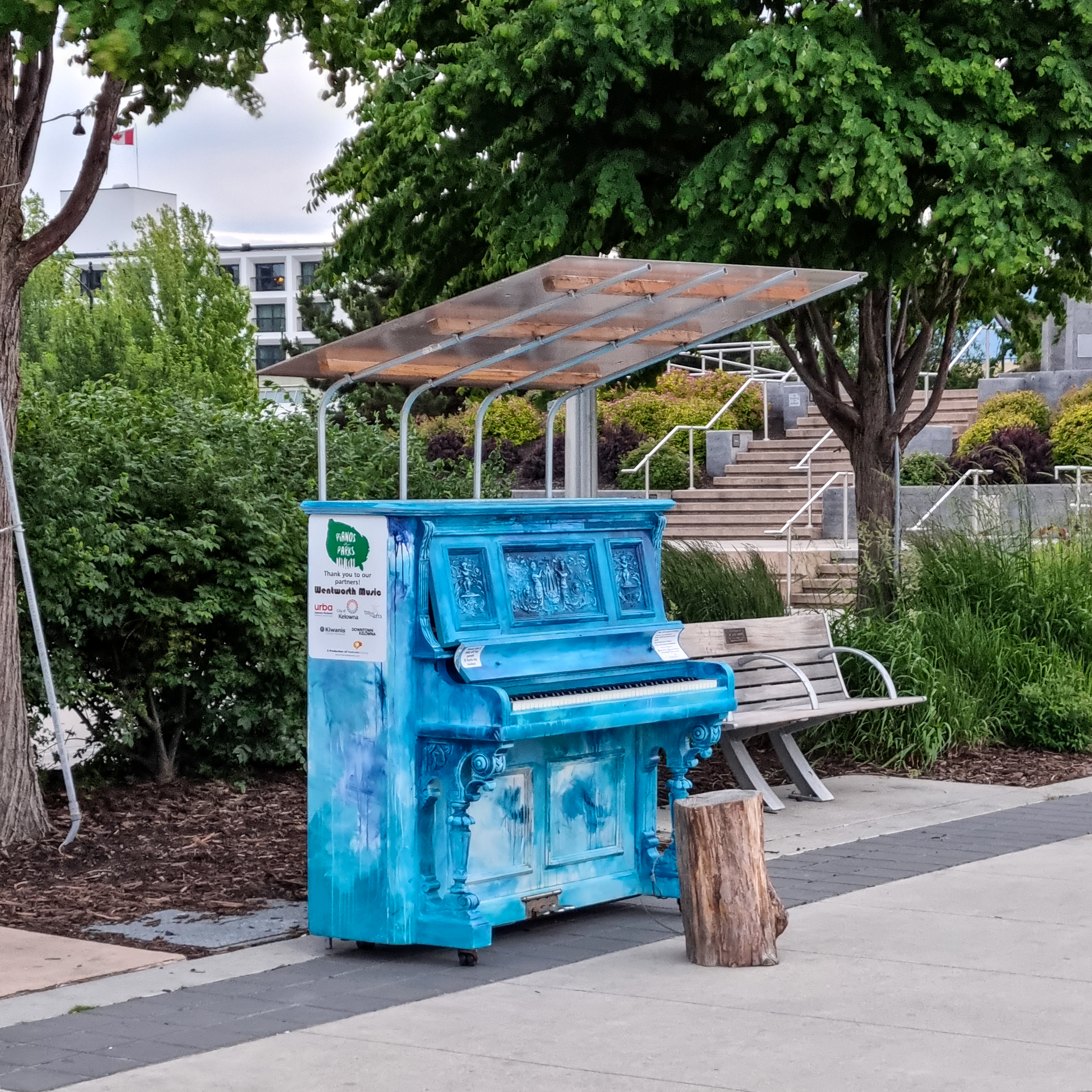 Kelowna waterfront promenade, British Columbia