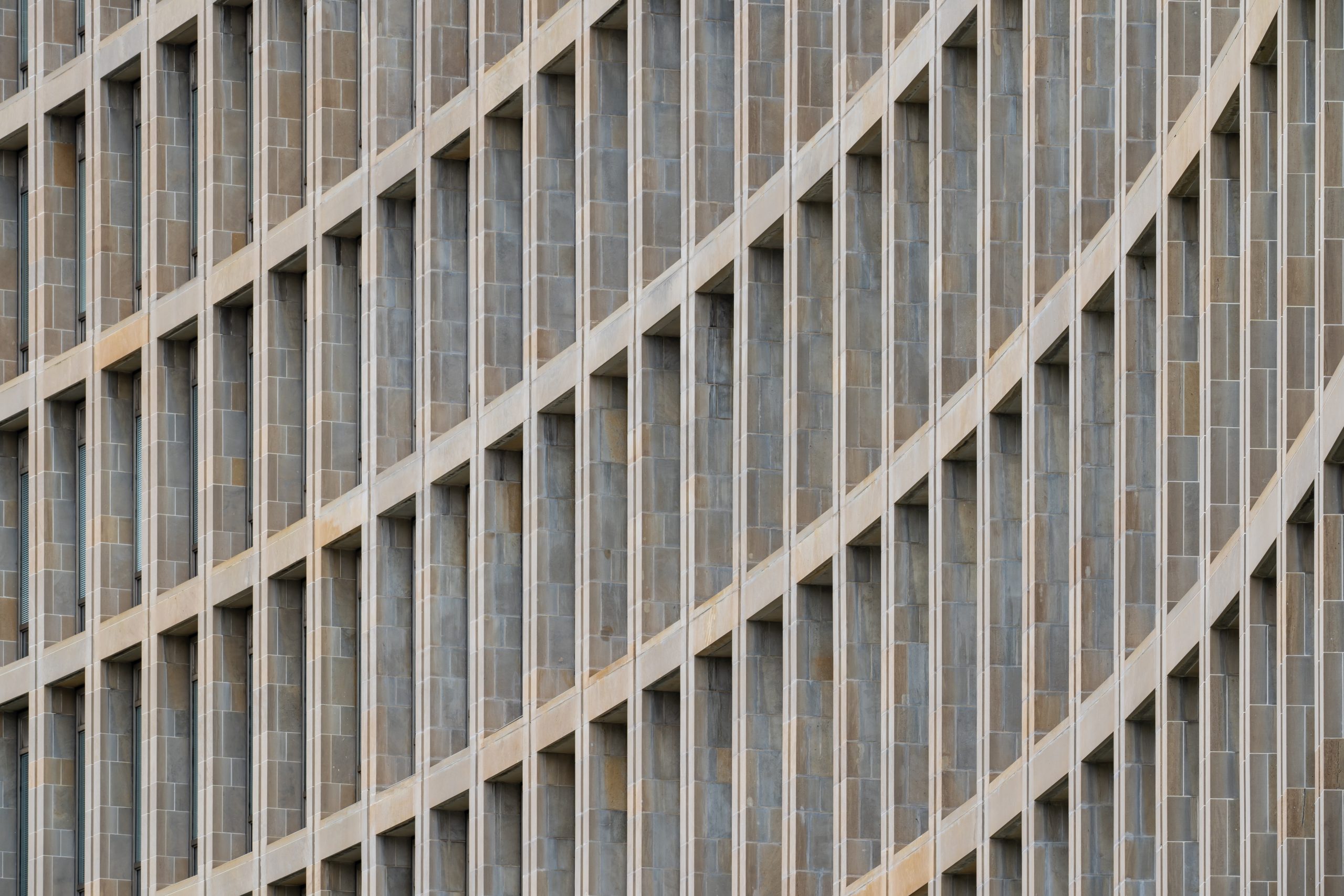 Office building windows with architectural glass, comparable to BC commercial glazing where security film is specified