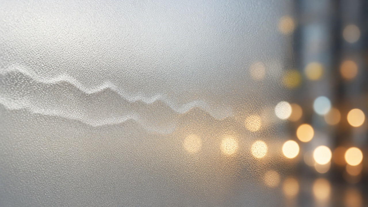 Frosted window film installation preserving daylight and privacy