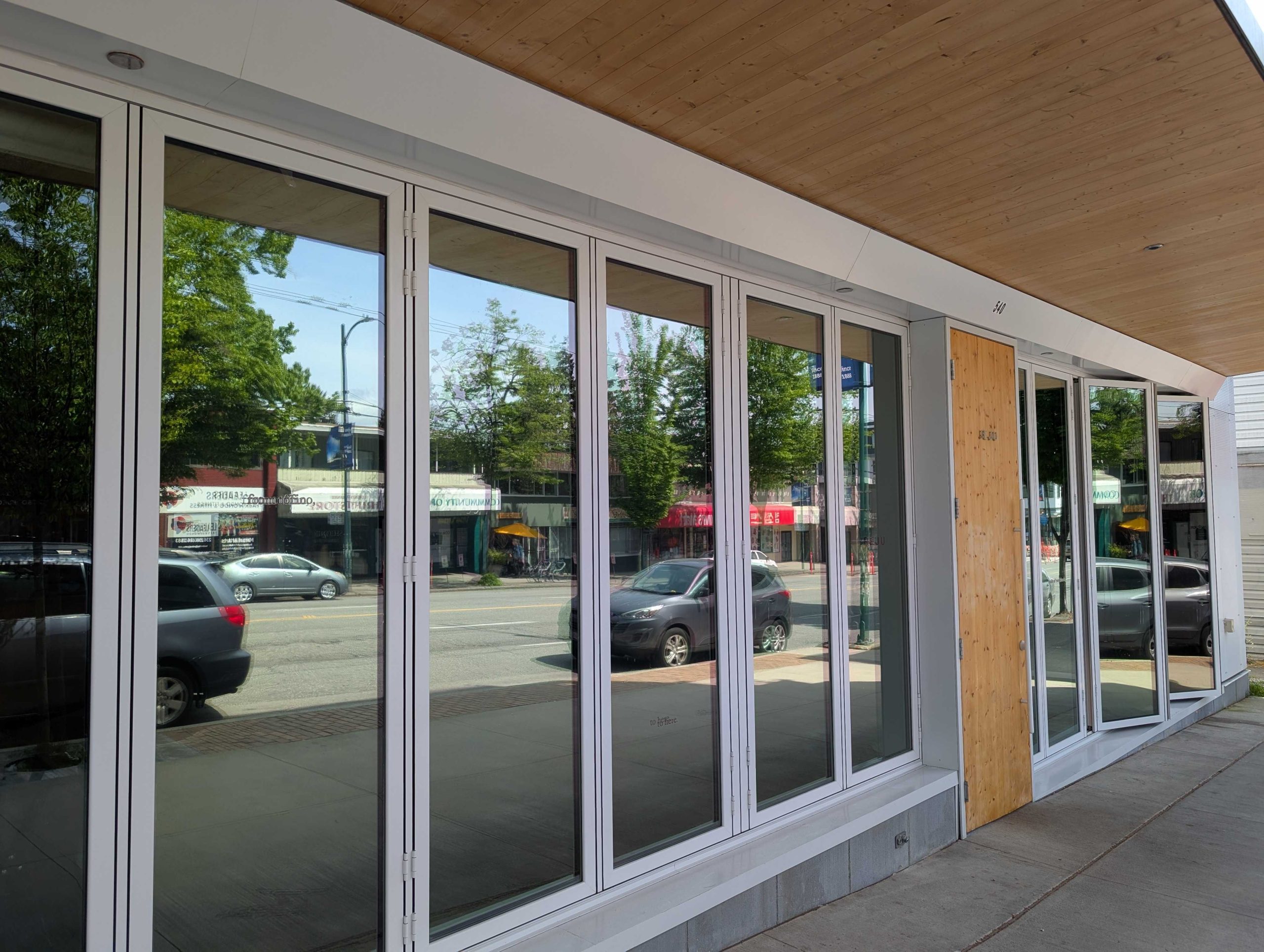 Angled view of the Jeju storefront